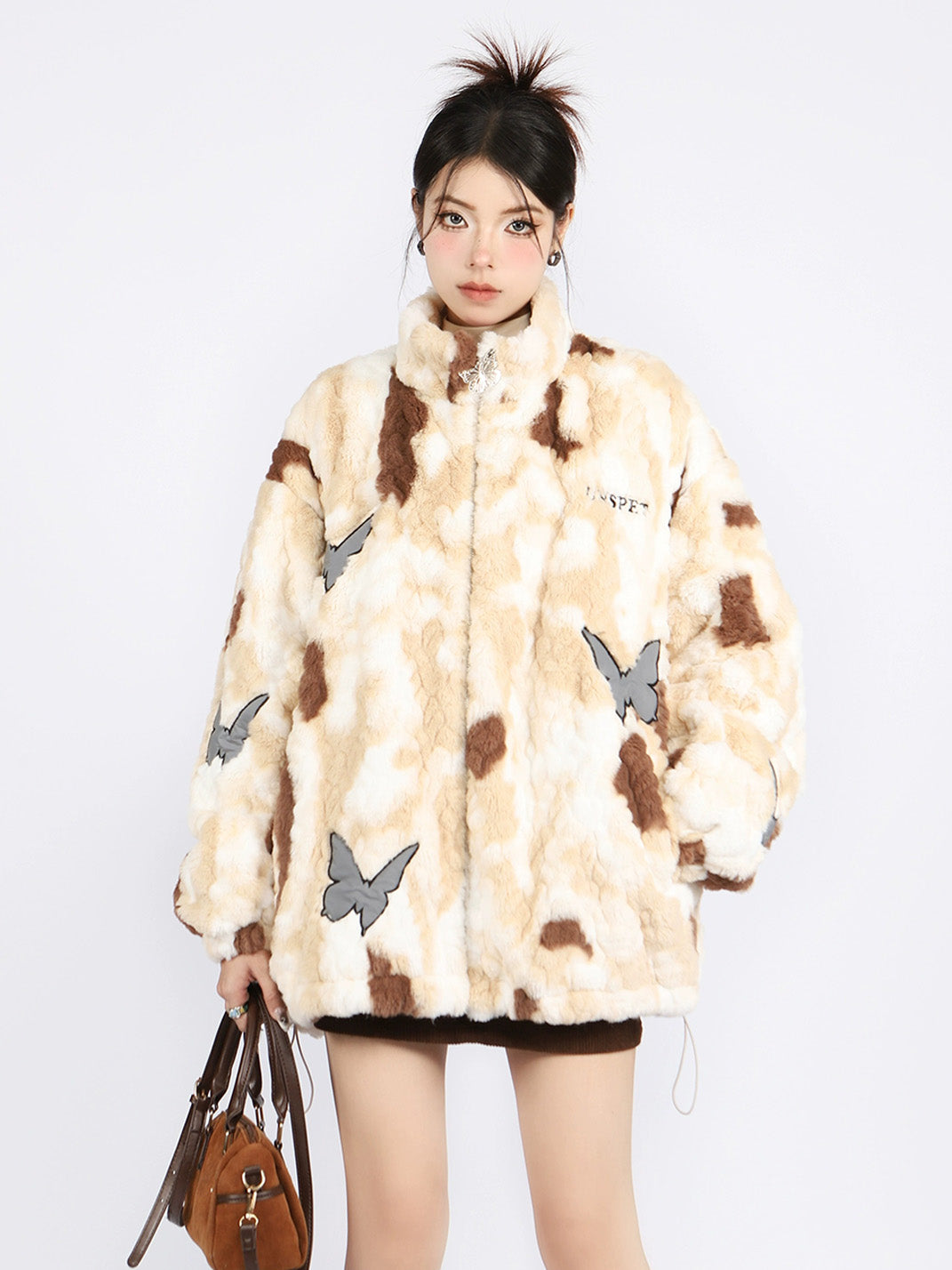 Margot | Tie Dye Butterfly Lambswool Coat