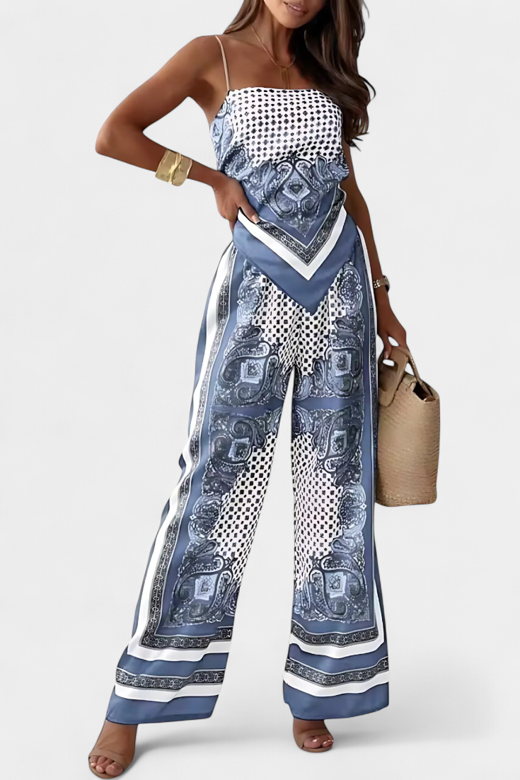 Leonie Paisley Pattern and Straps Set