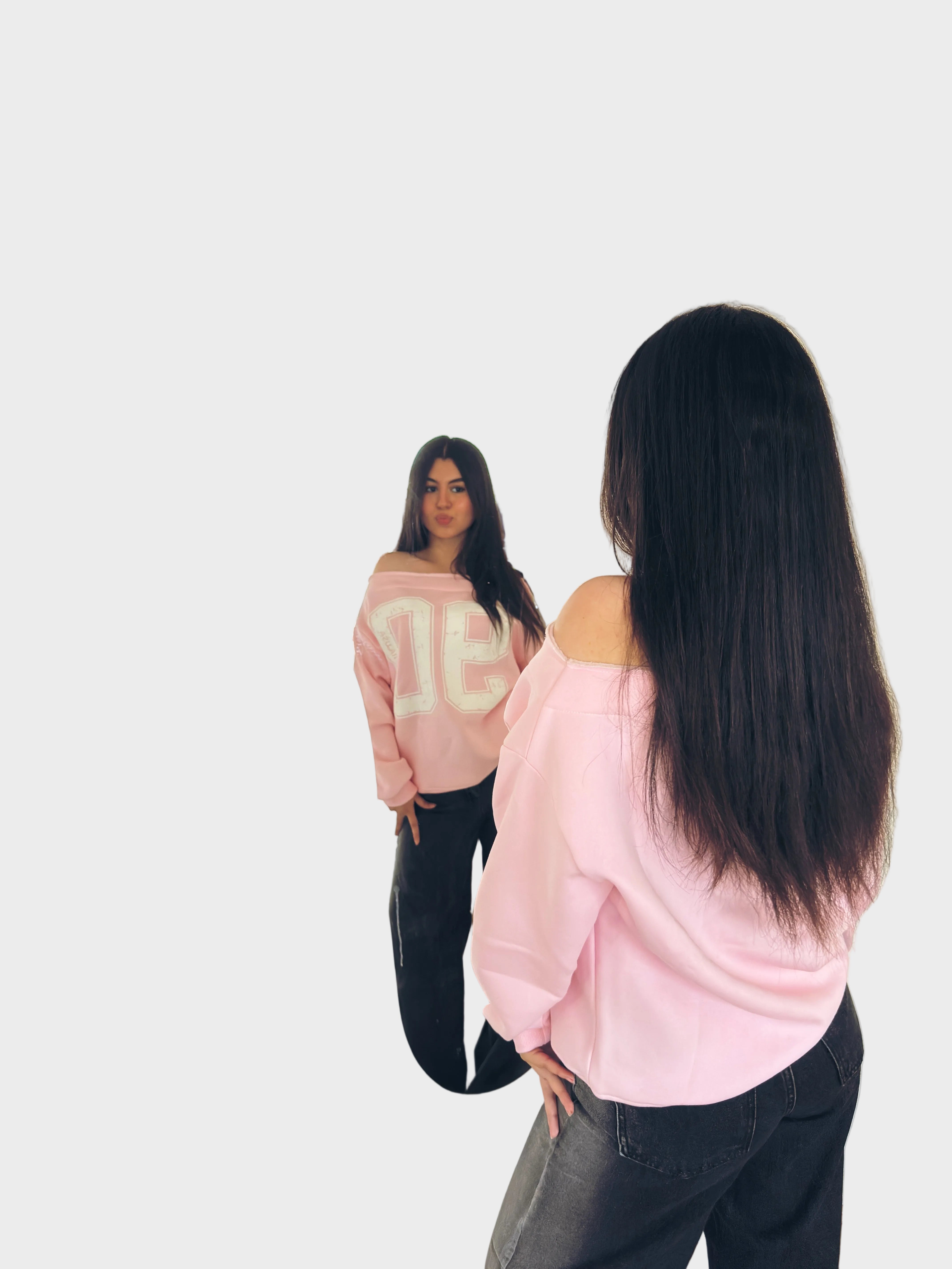 Nadeine | Off-Shoulder Sweatshirt 90