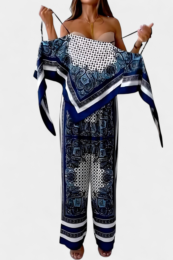 Leonie Paisley Pattern and Straps Set