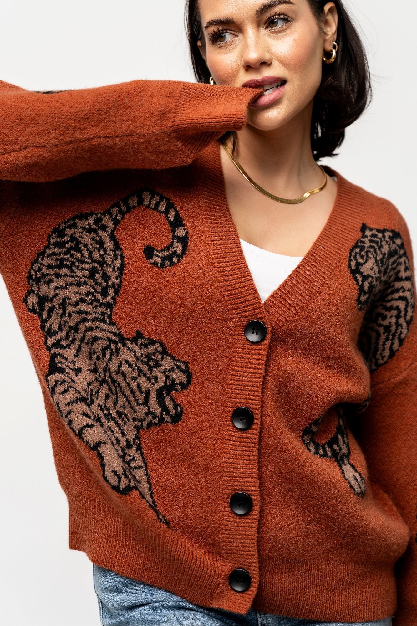 Wanda | Tigress Sweater in Rust