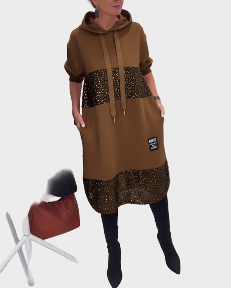 Marieta | Modern Dress with Hood and Flare