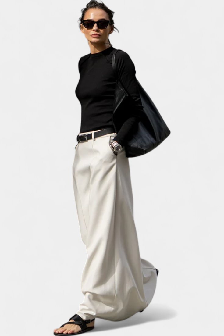 Ada H-Line Skirt Monochrome with Modern Urban Style