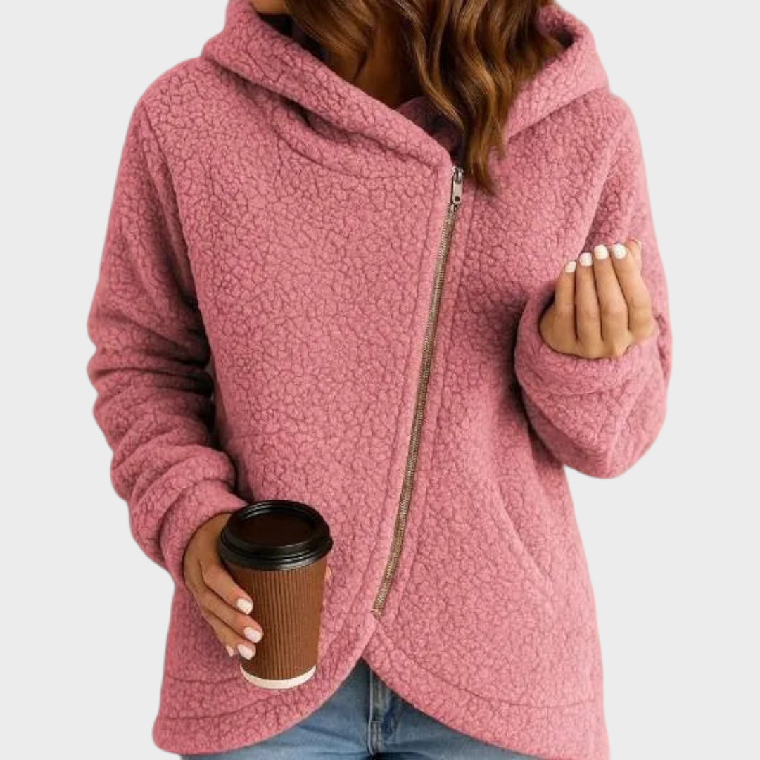 Yumi | New women's wide casual wool sweatshirt with long sleeves