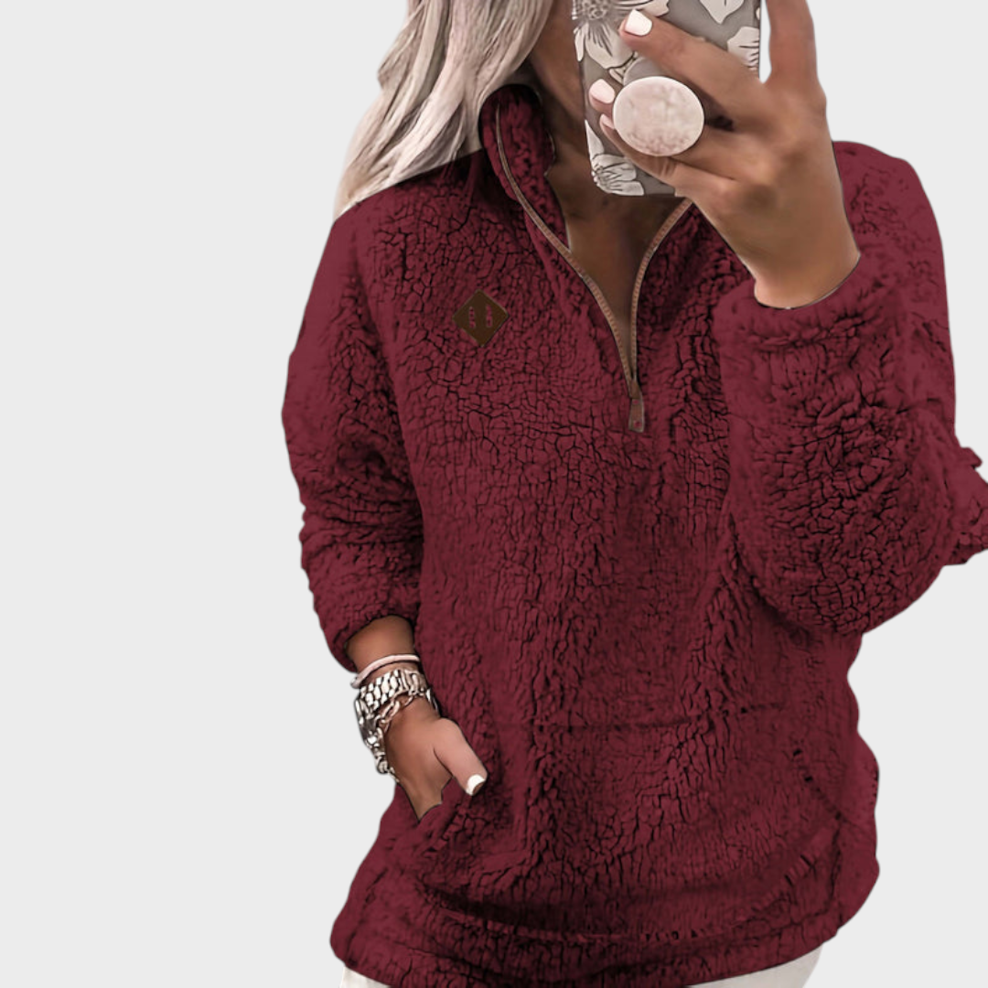 Eloise | Fleece-Lined Zip-Up Hoodie