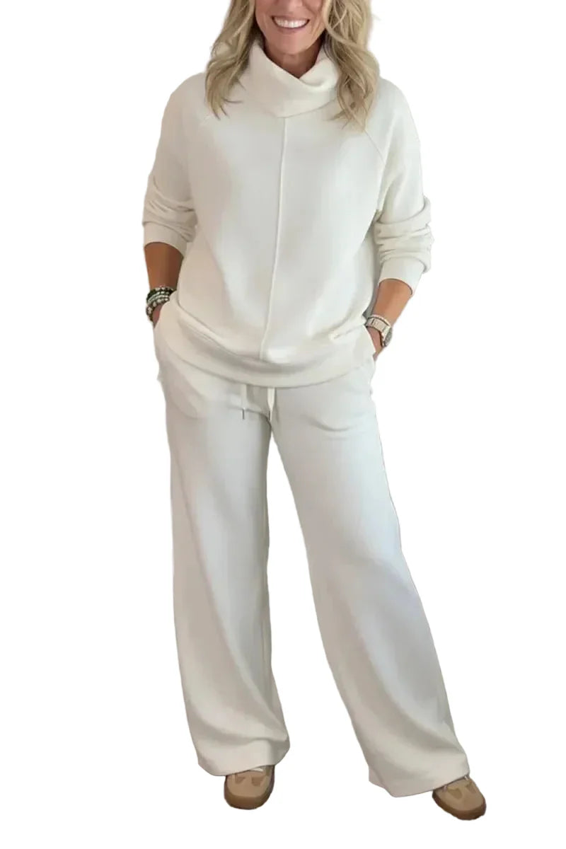 Misa - THALIA COZY TWO-PIECE TURTLENECK TRAVEL SET