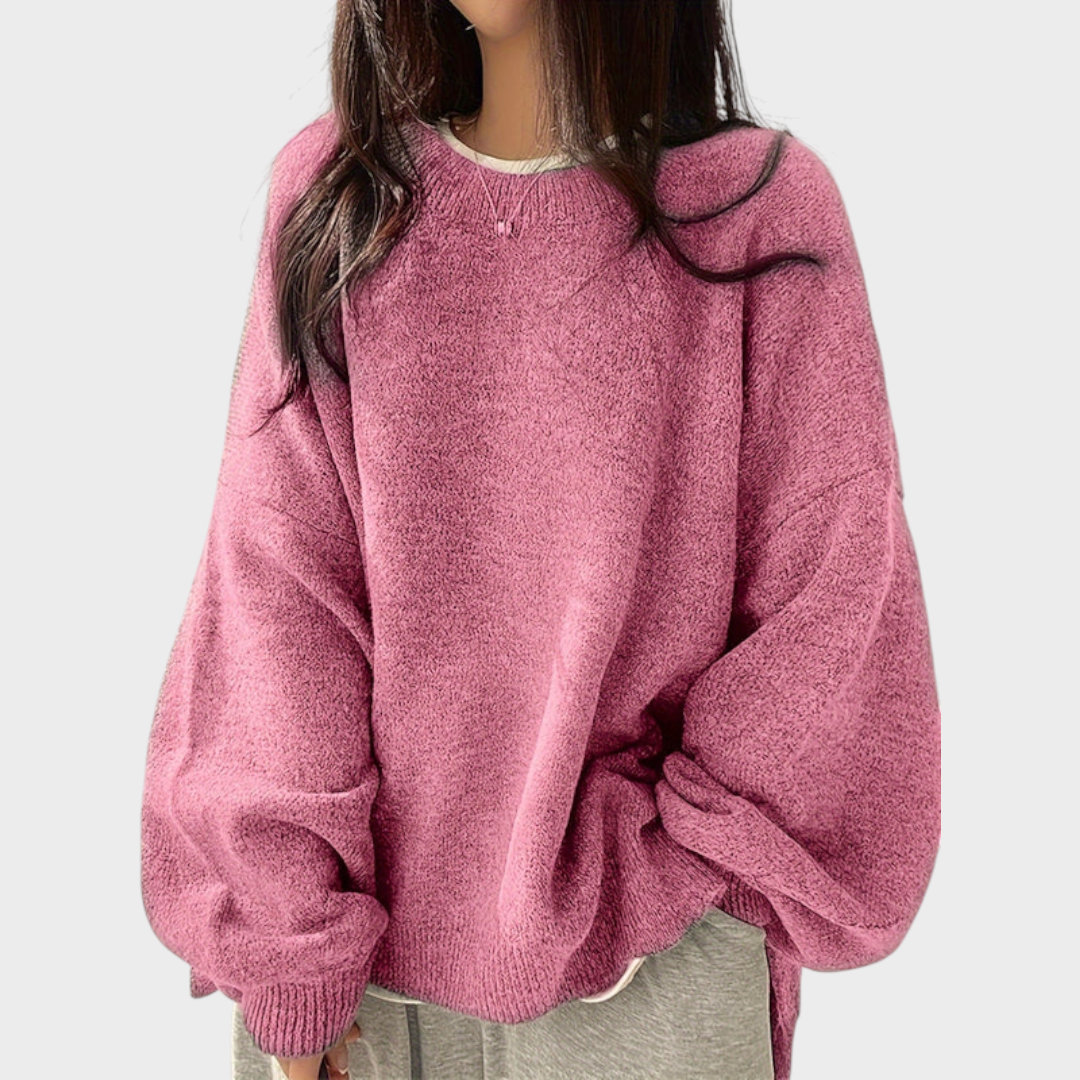 Zaneya | Crew Neck Long Sleeve Sweater