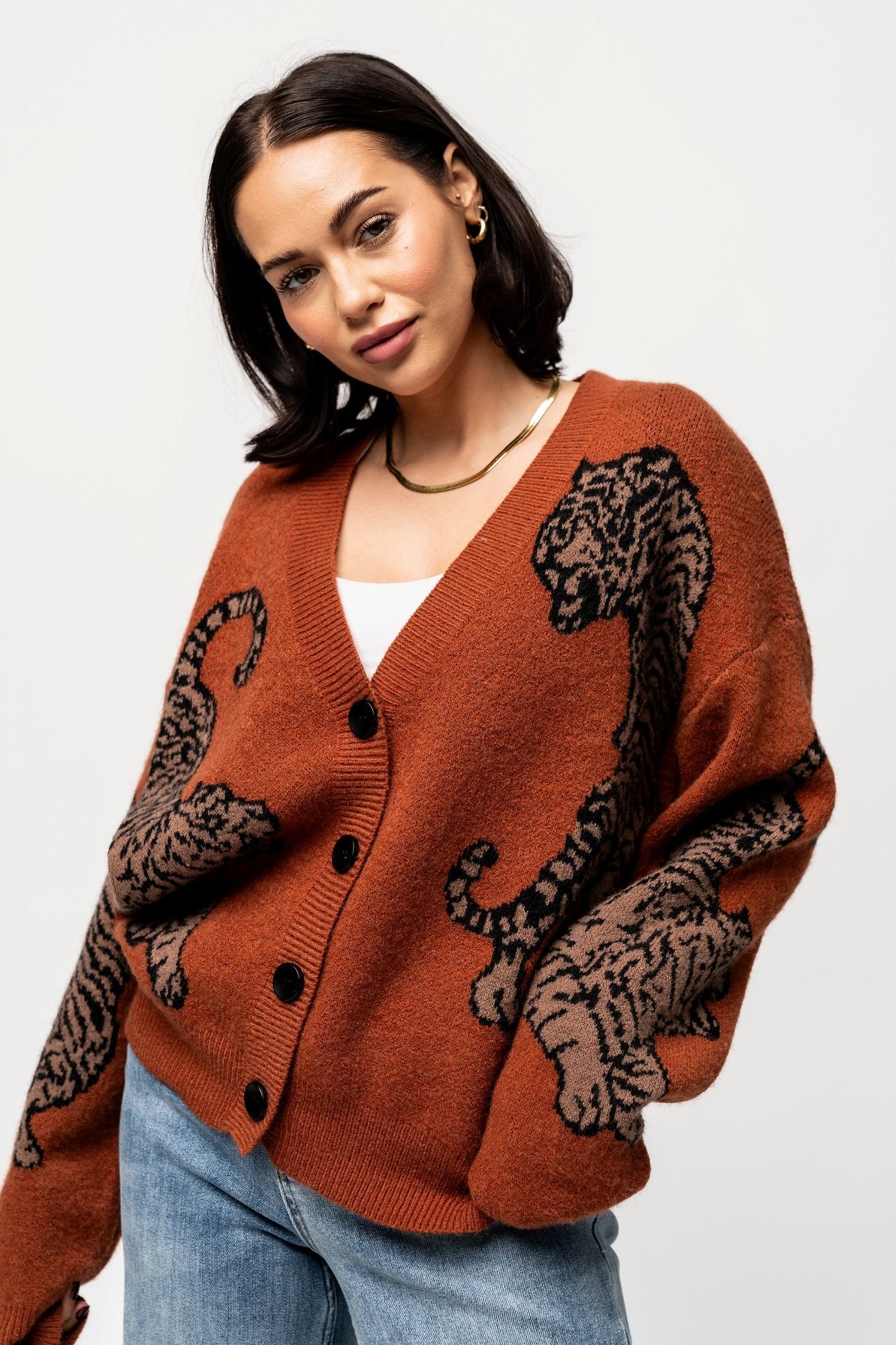 Wanda | Tigress Sweater in Rust
