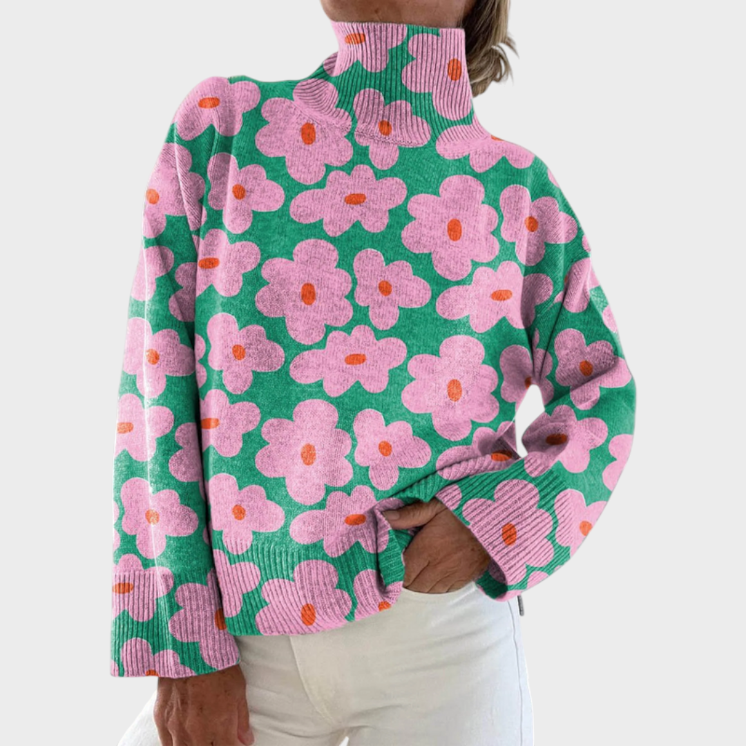 Analiza | Floral Knit Sweater