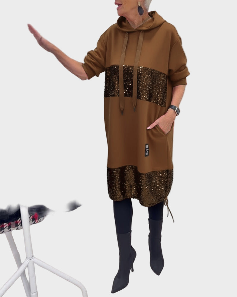 Marieta | Modern Dress with Hood and Flare