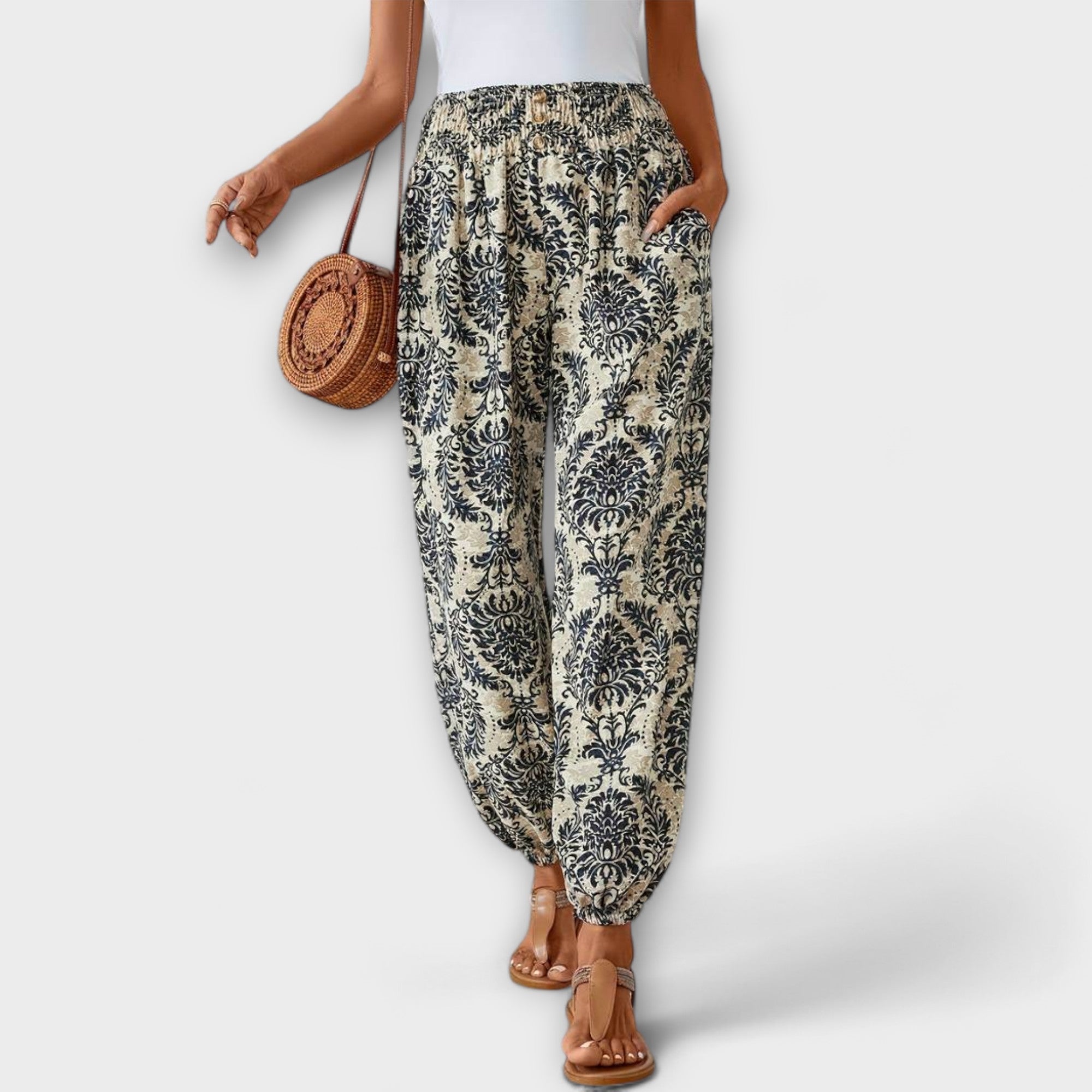 Folklore Pattern Pants