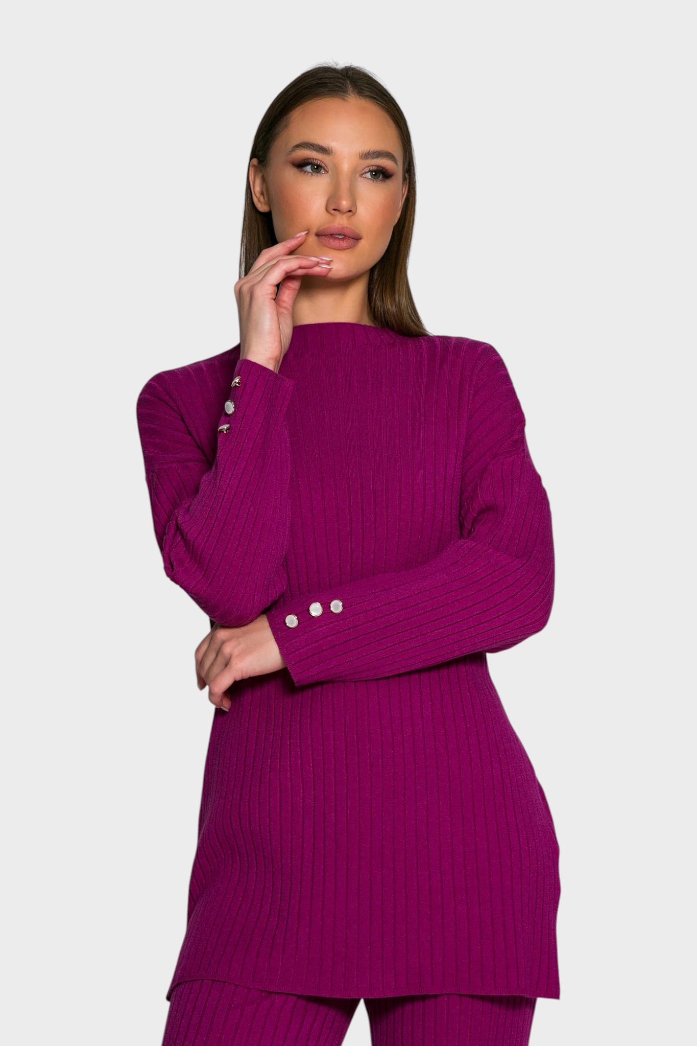 Cruella | Rib knit set with buttons