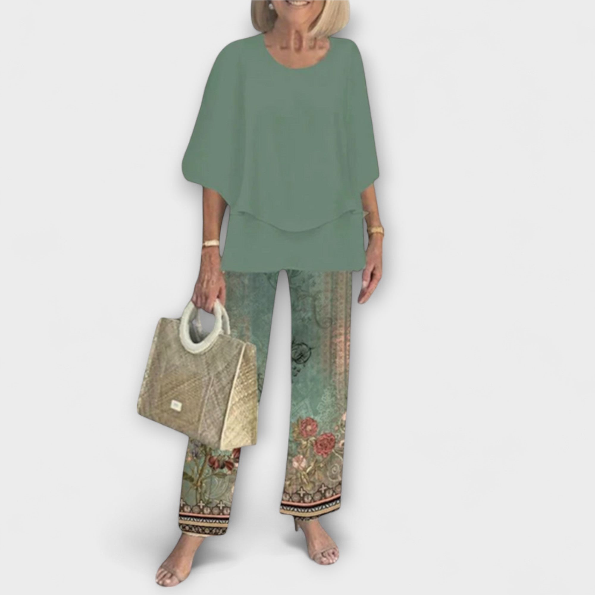 Modern Set with Comfortable Blouse and Pants