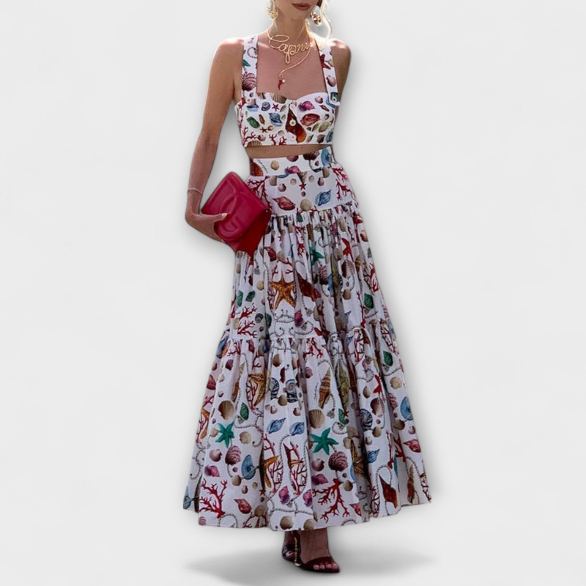 Heather - Elegant 2-piece skirt set