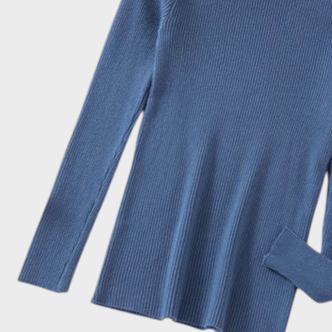 Gretchen | Slim Fit Half Turtleneck Knit Top