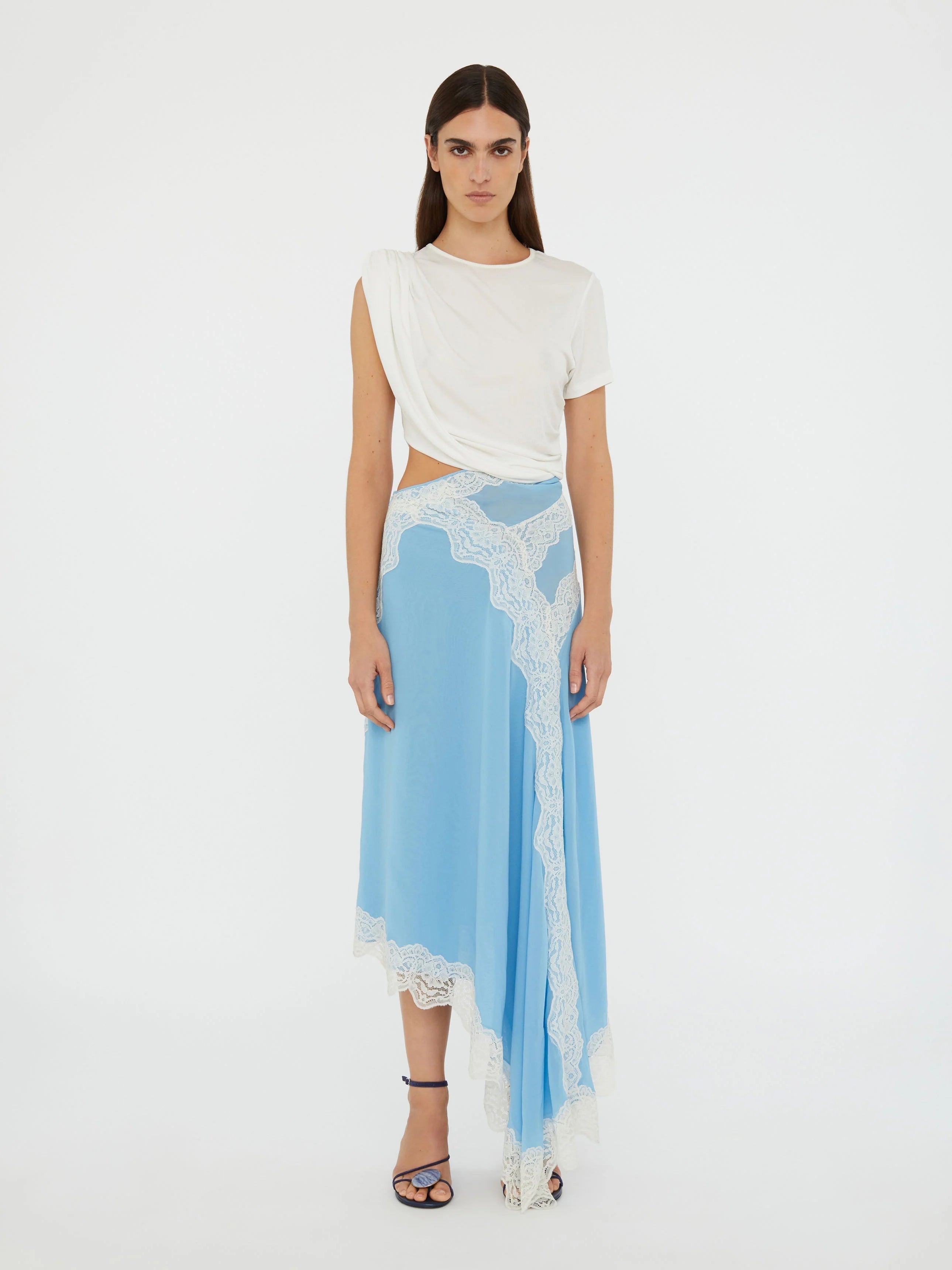 Alice | Midi dress with twisted blouse detail