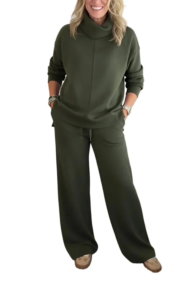 Misa - THALIA COZY TWO-PIECE TURTLENECK TRAVEL SET