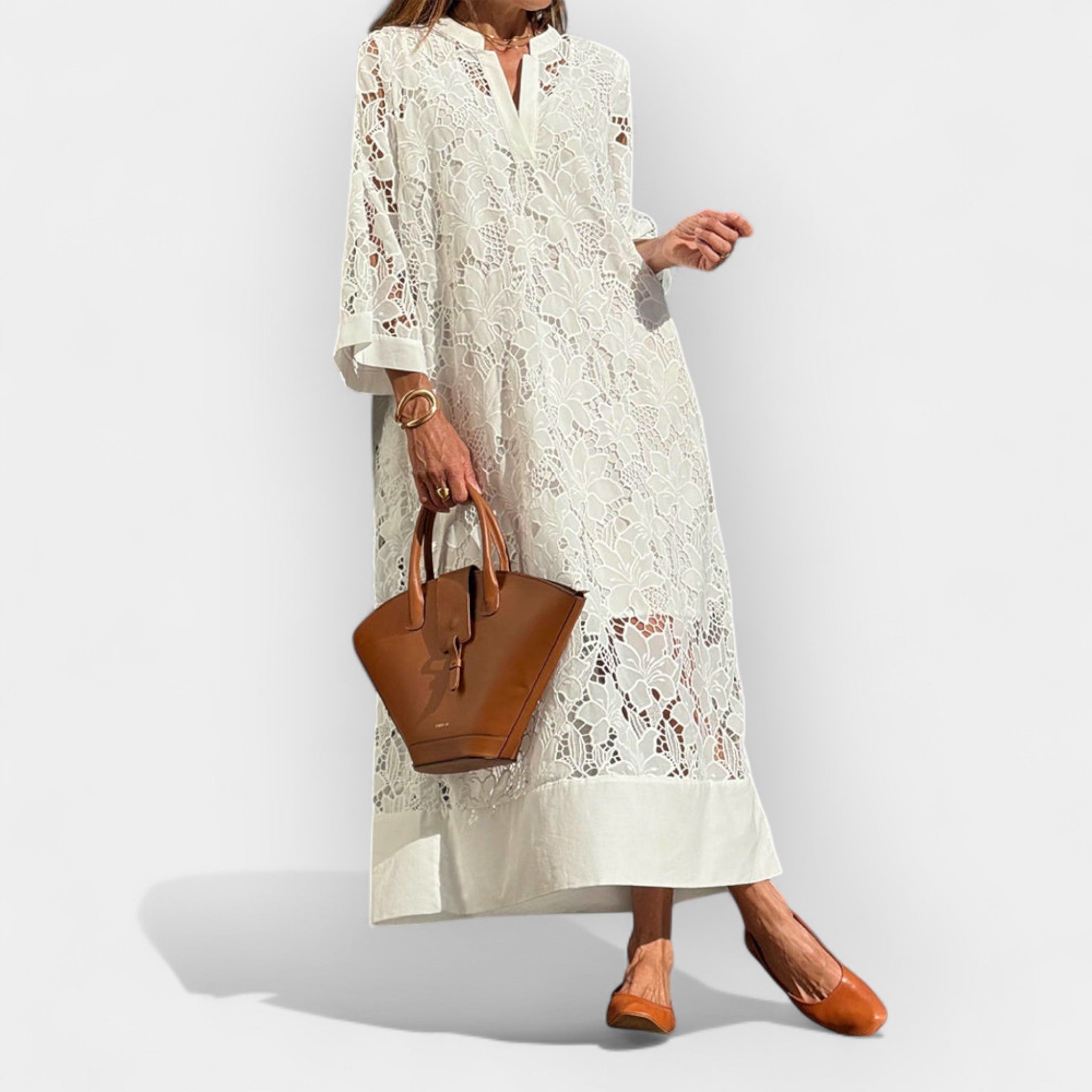 Light dress with lace details