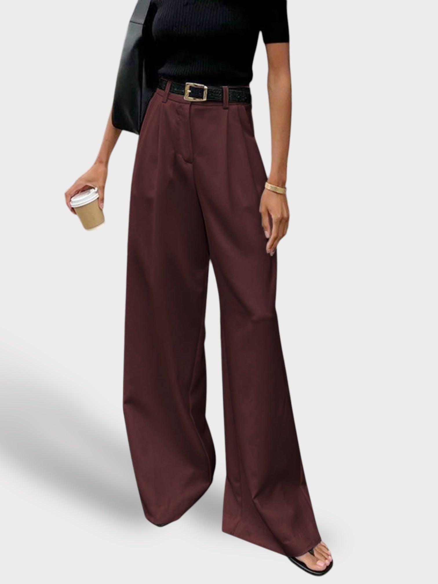 Iris | Solid Wide Leg Pants