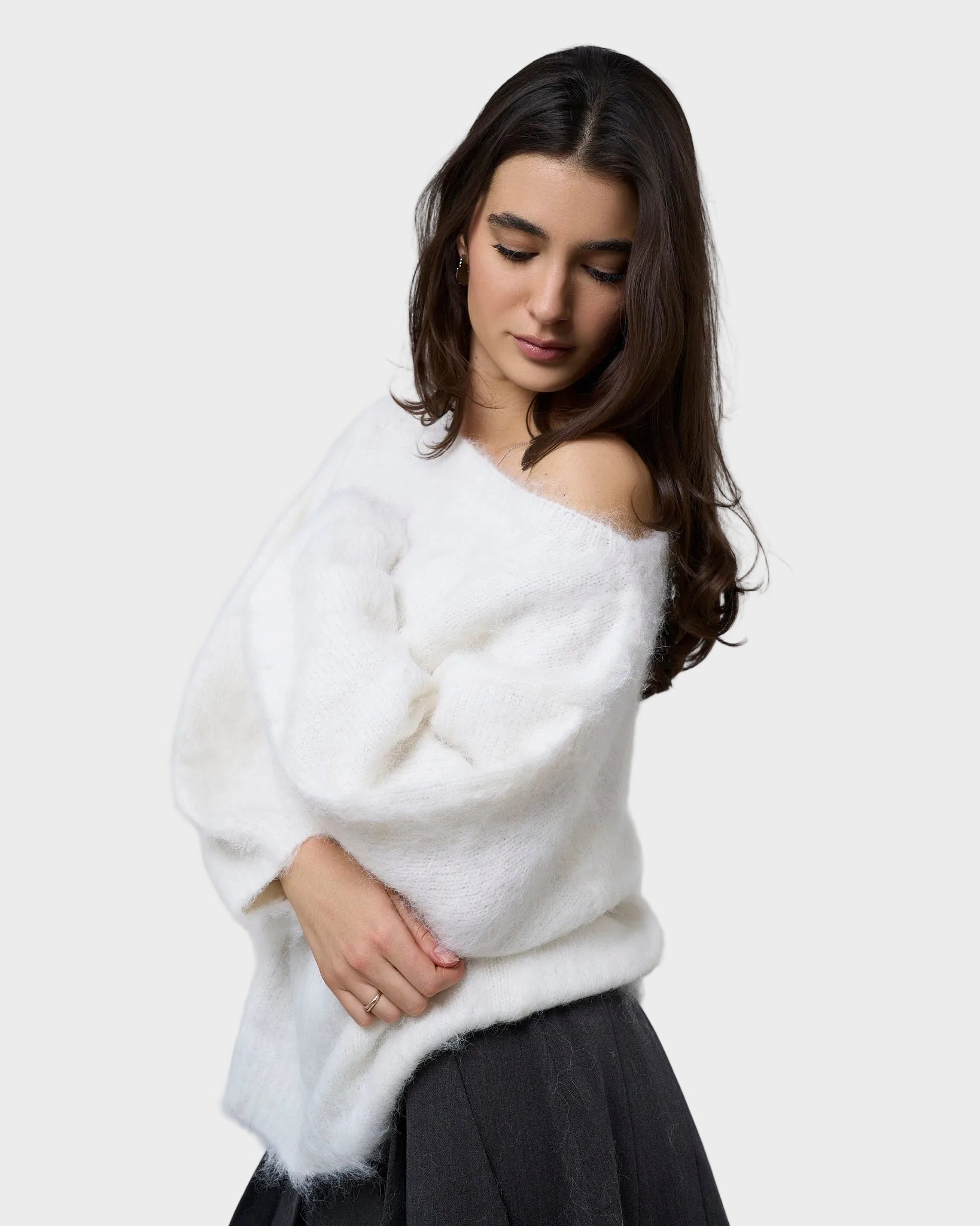 Adalisa Knit Sweater - White