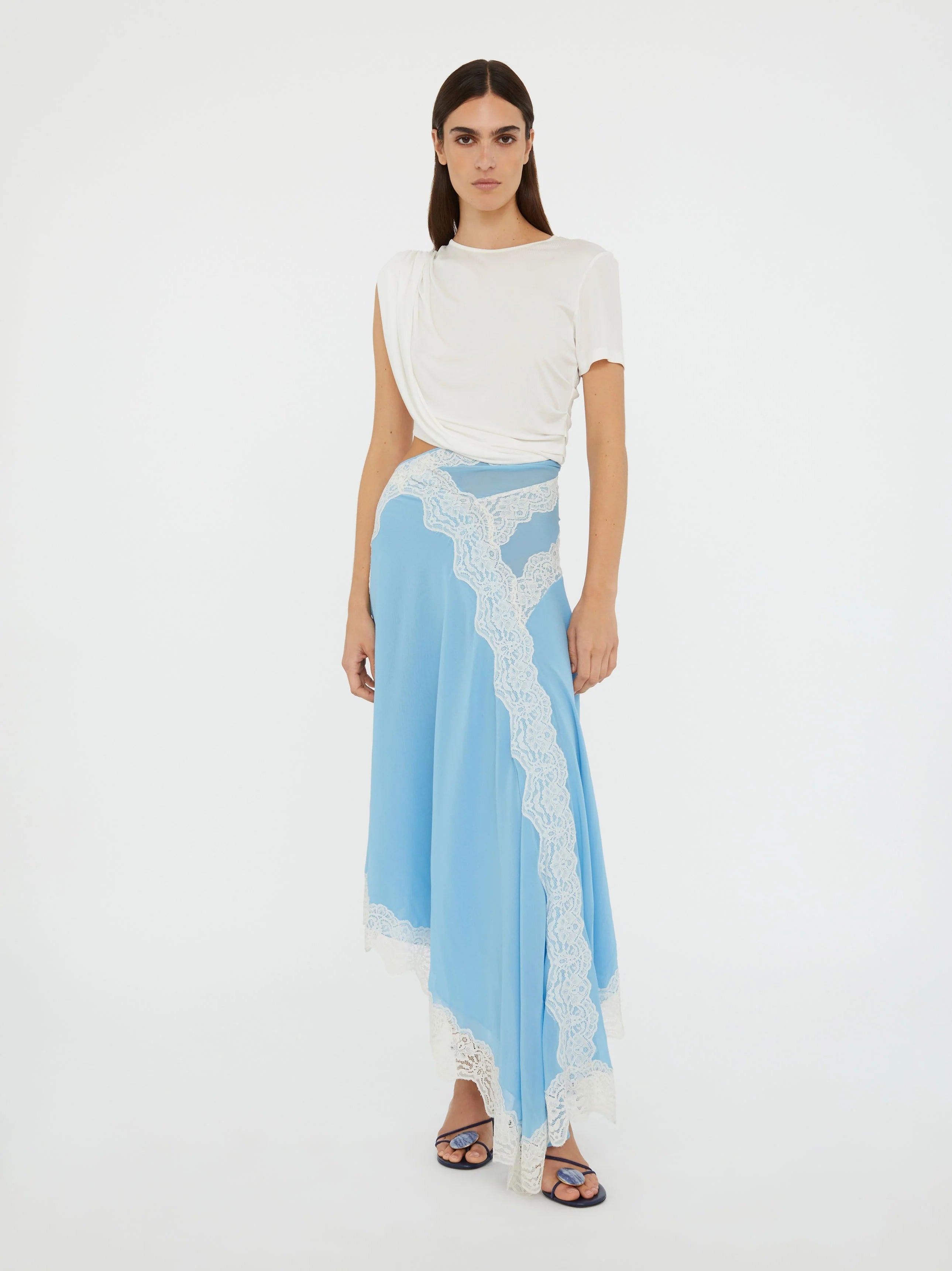 Alice | Midi dress with twisted blouse detail