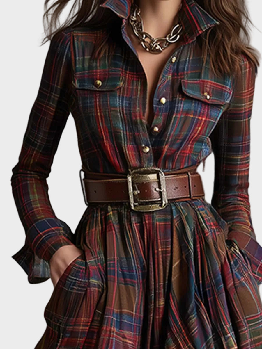 Scarlett | Belted Shirt Dress