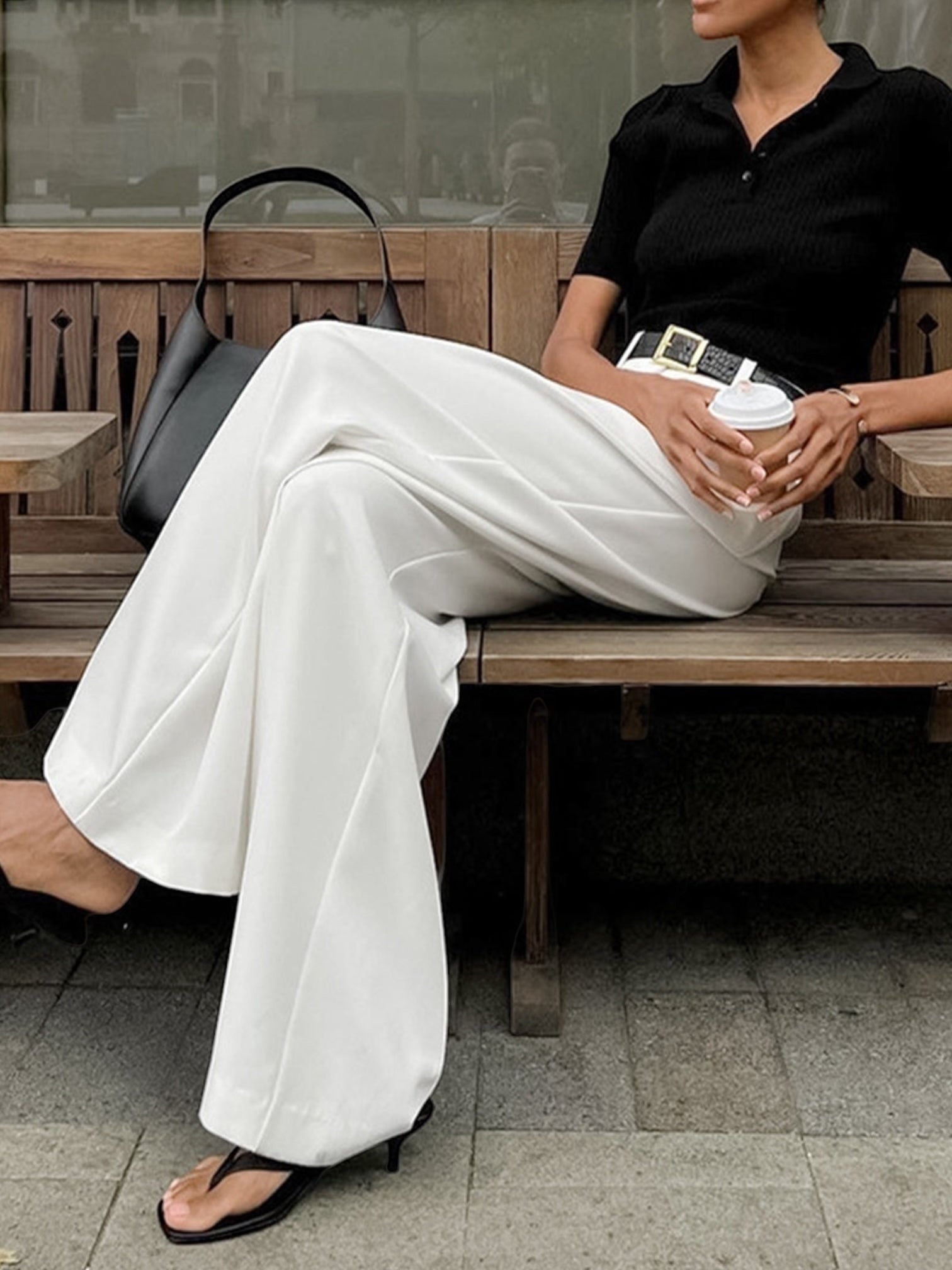 Iris | Solid Wide Leg Pants