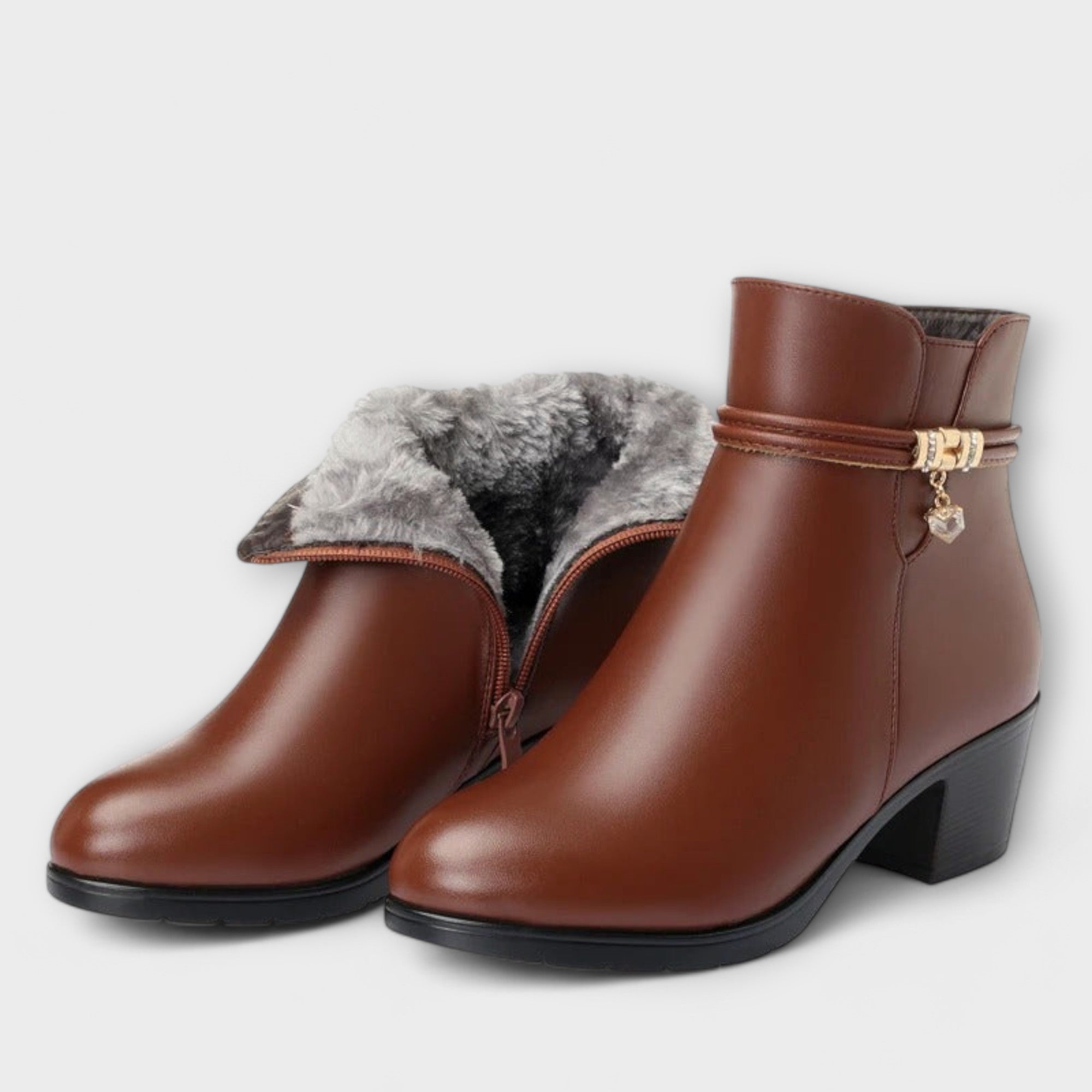 Frederica - Stylish winter boots with zipper