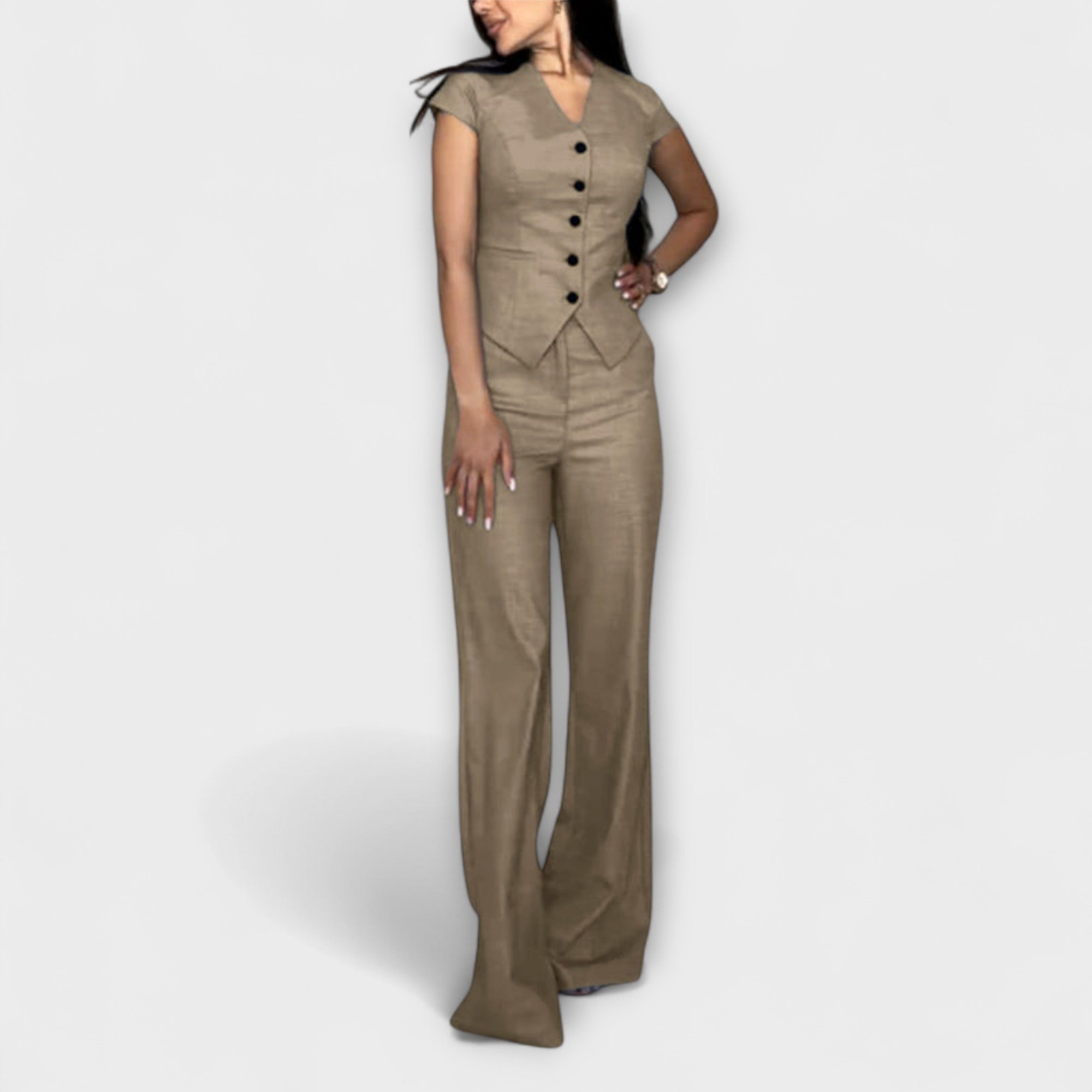 Ivy - Elegant V-neck and pants set