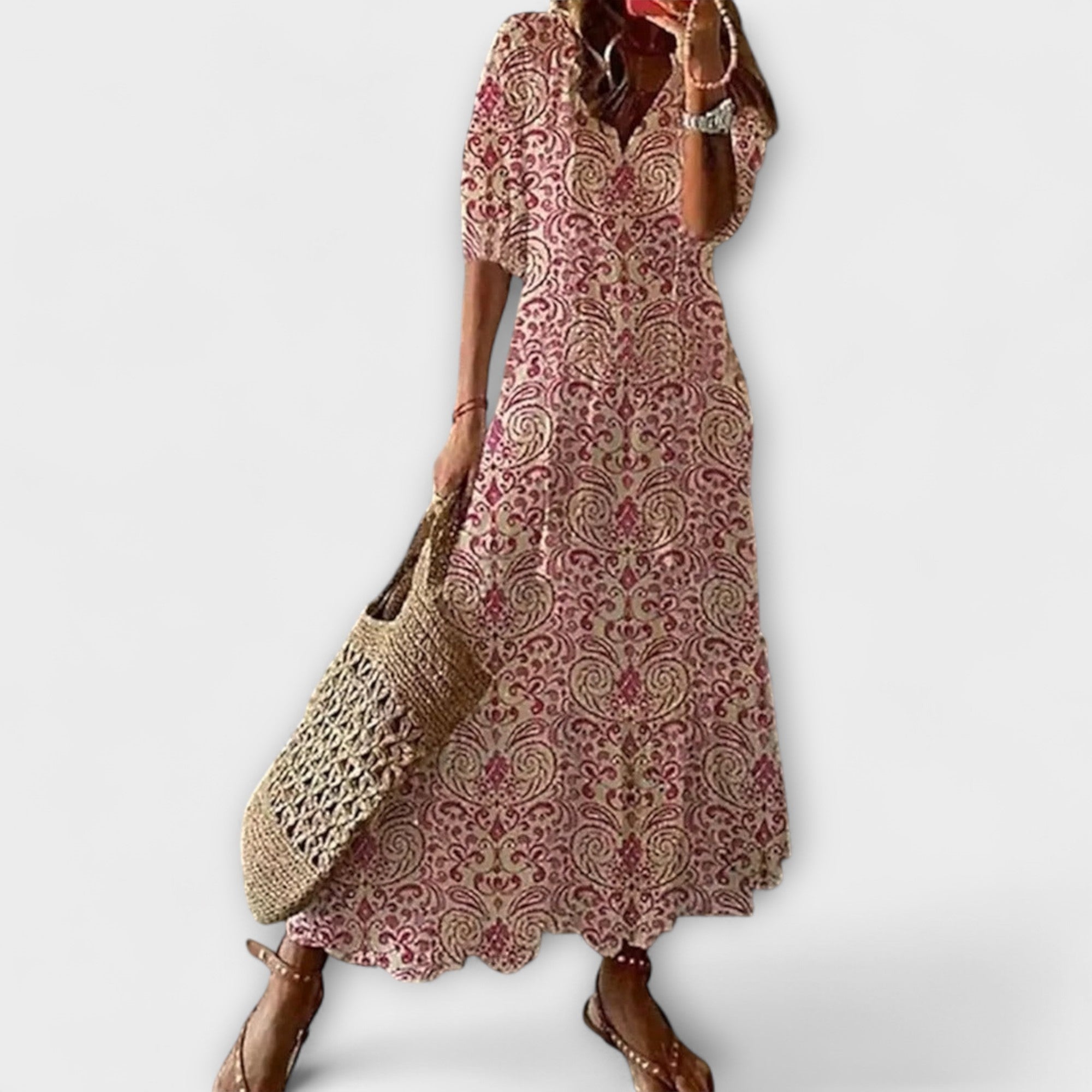 Anna — Bohemian Summer Dress with a Flowing Silhouette