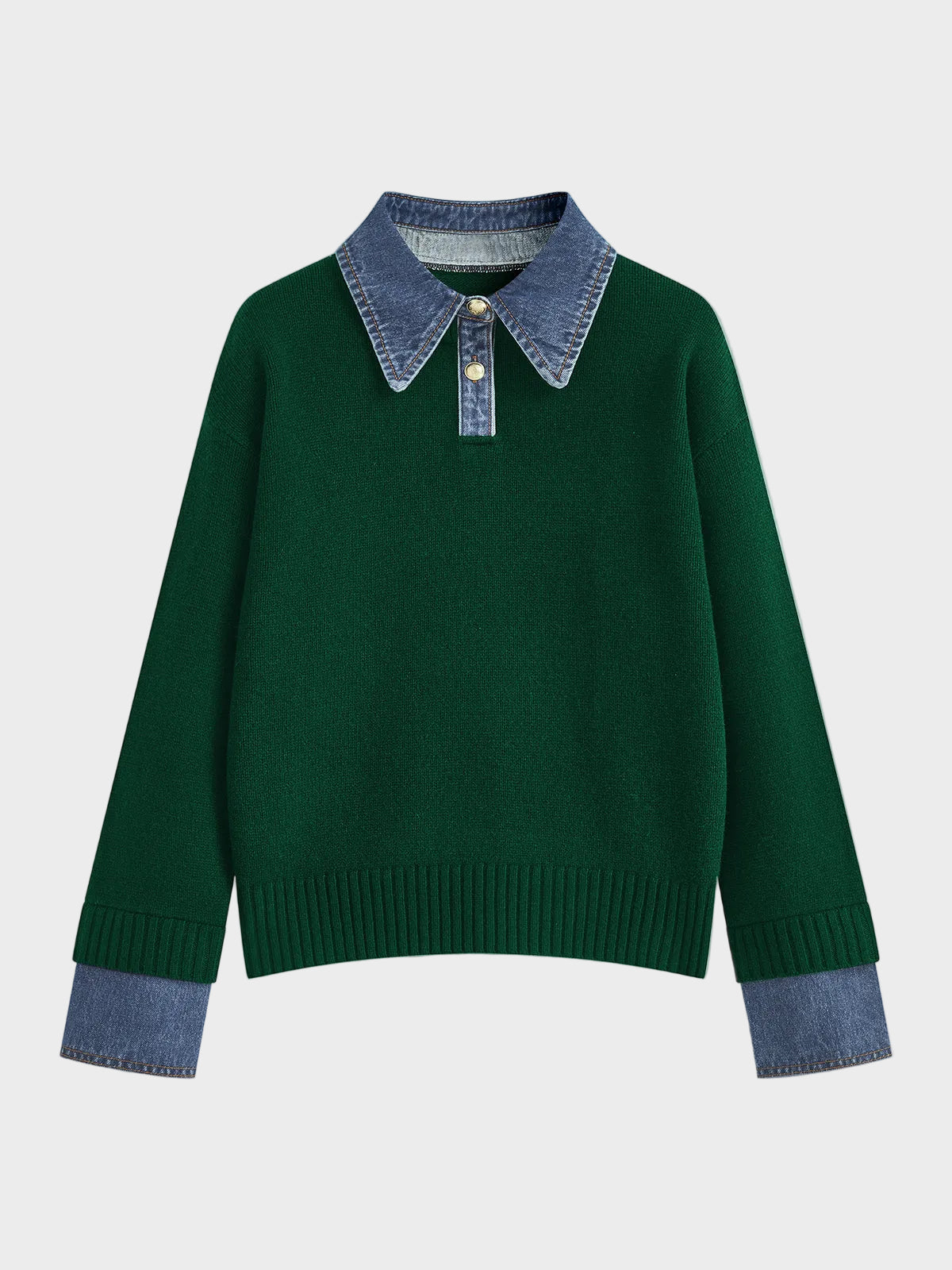 Tiffany | 2 in 1 Panel Lapel Sweater