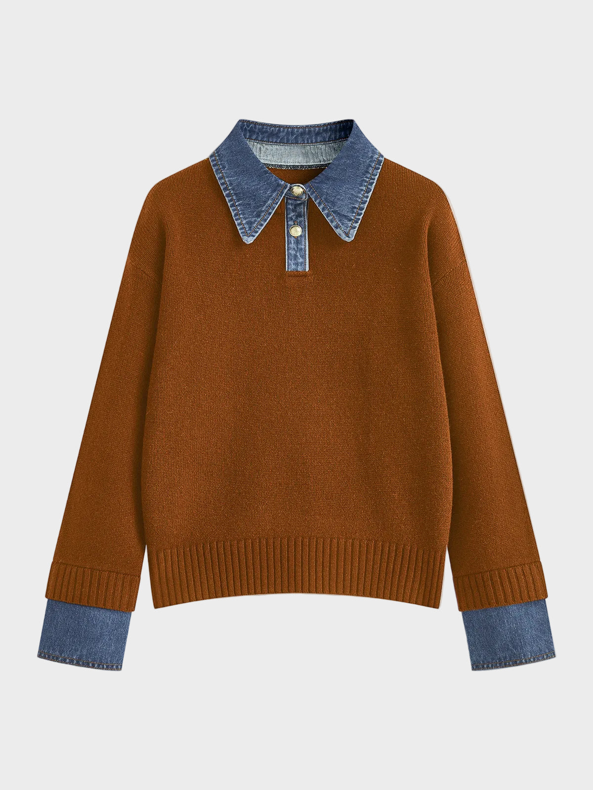 Tiffany | 2 in 1 Panel Lapel Sweater