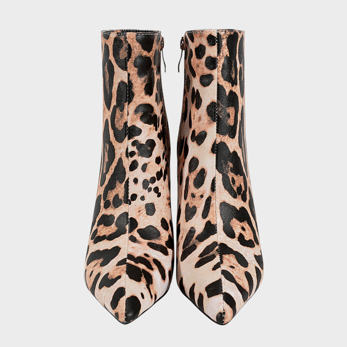 Leila | Leopard Print High Heel Ankle Boots