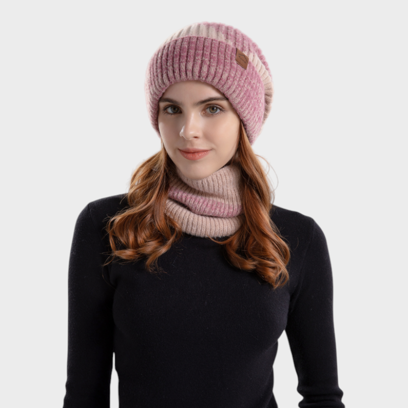 Magda | Knitted Hat and Scarf for Women