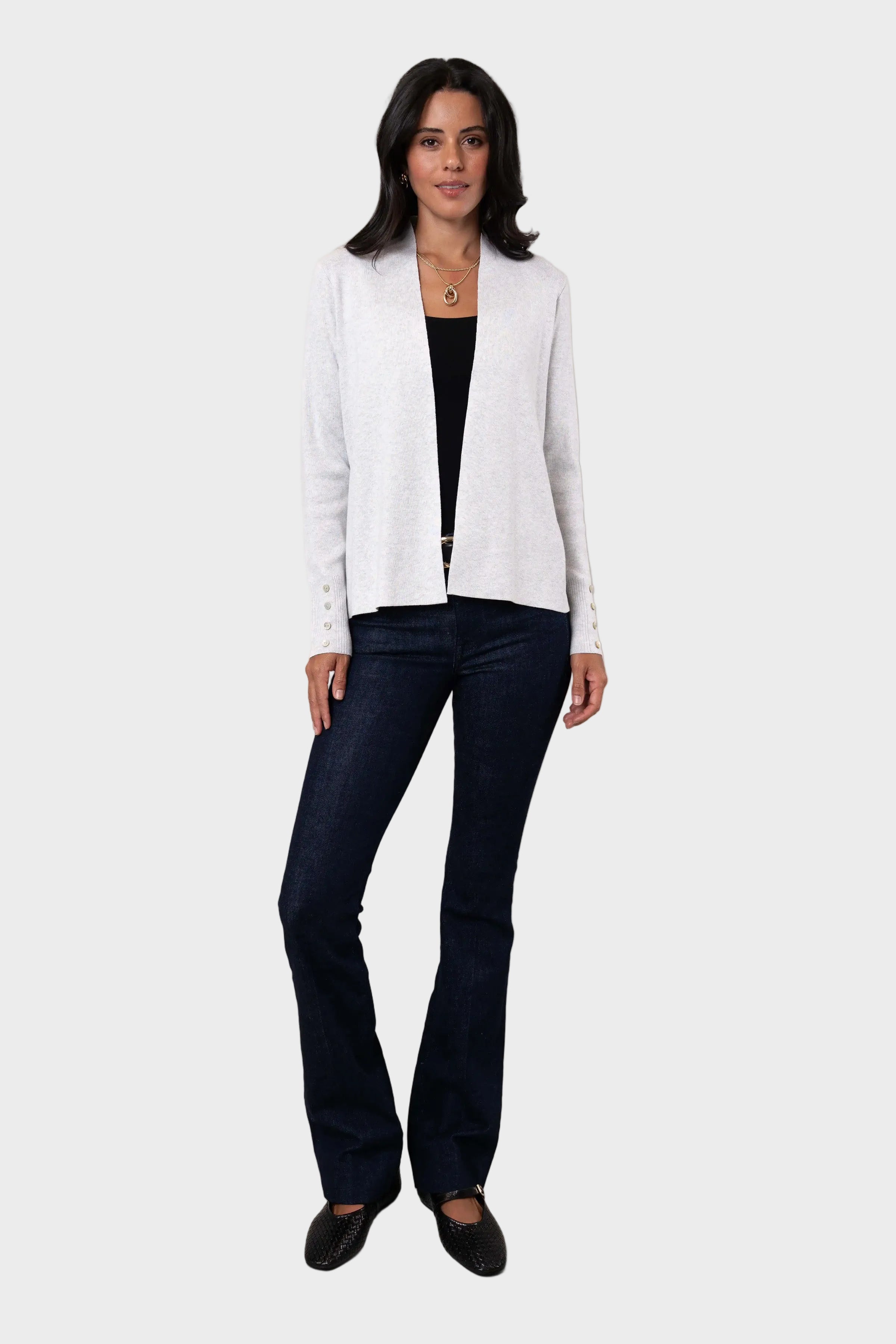 Lilo - Lightweight cardigan with buttons on the cuffs