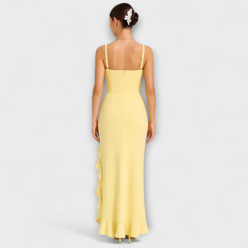 Bella - Satin dress with corset