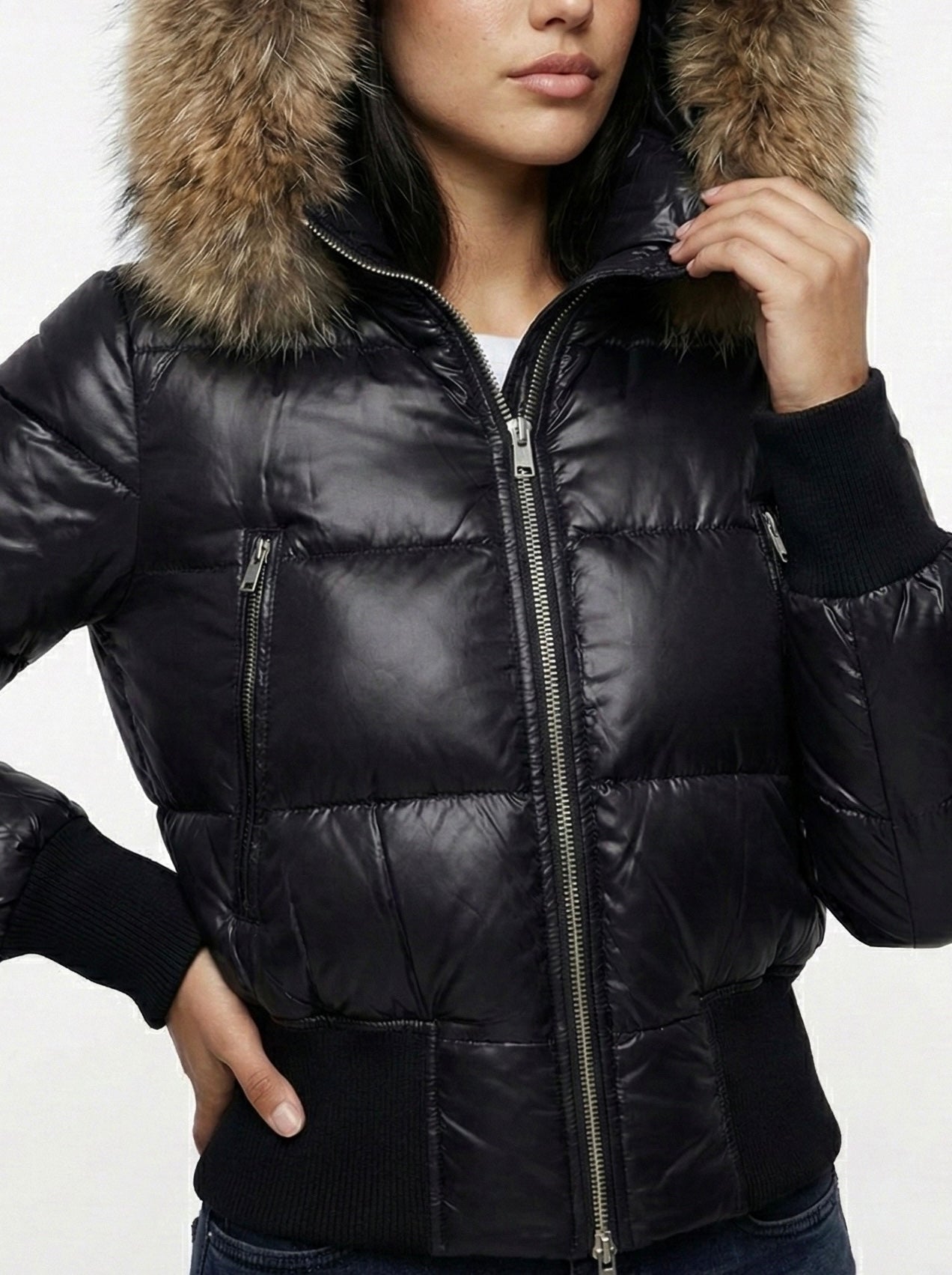Savoy | Faux Fur Hooded Puffer Jacket