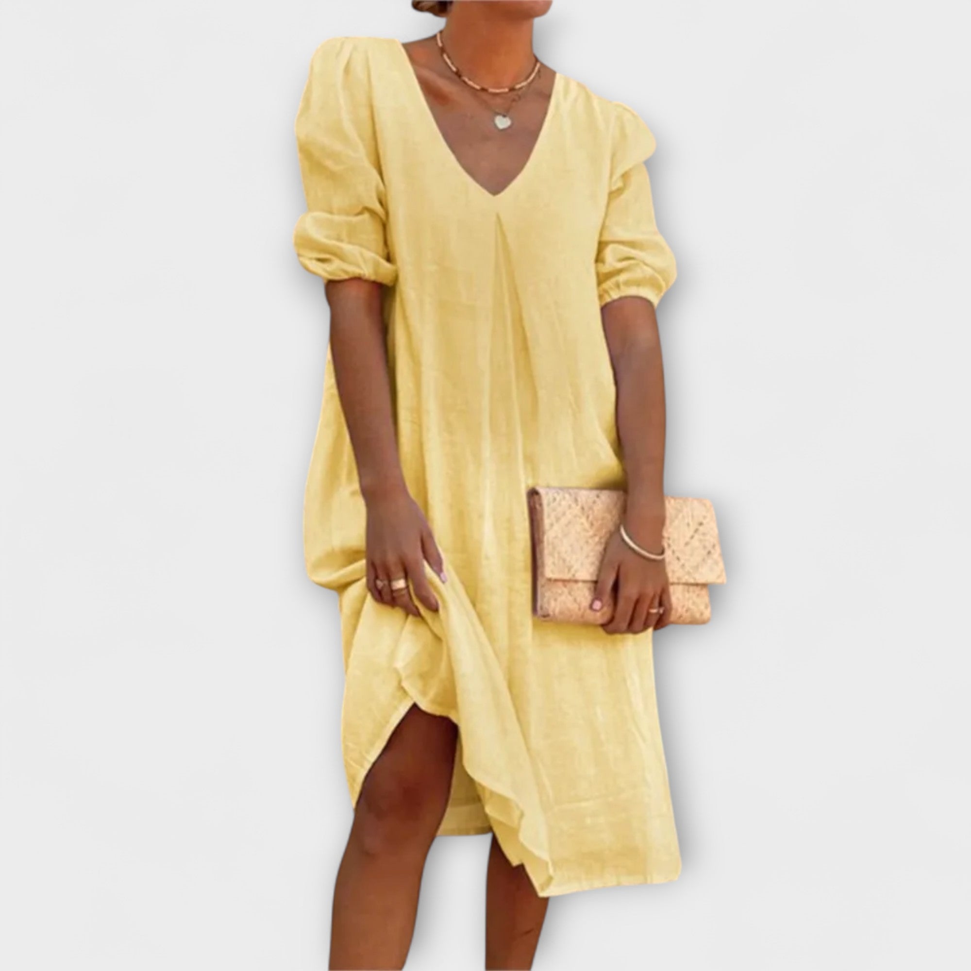 Fanny — Elegant Summer Dress with Braided Details