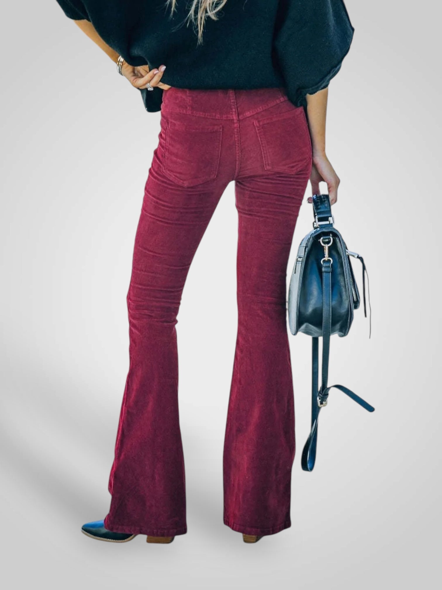 Nedda | High Waist Flare Pants - Stretch Fit