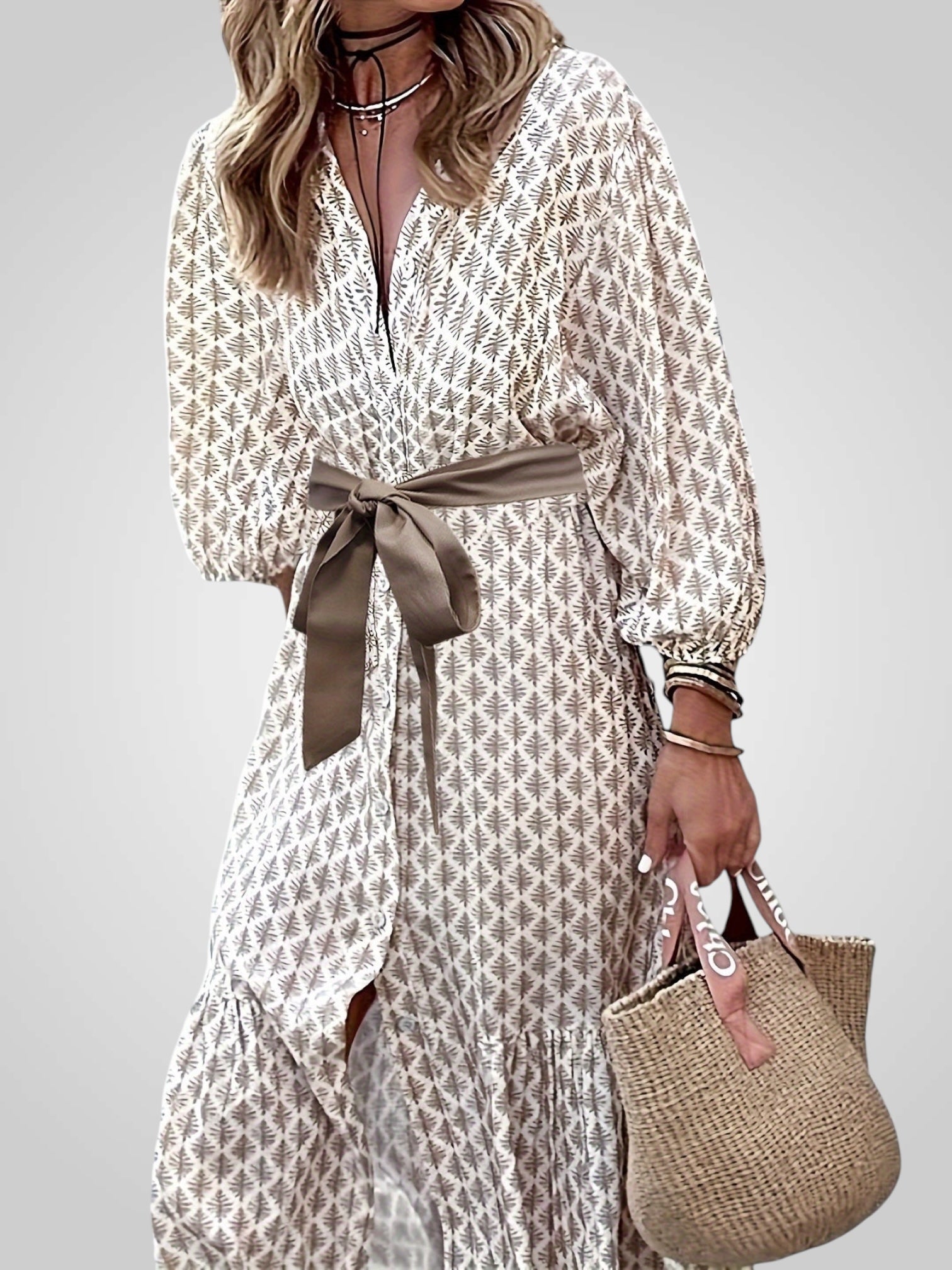 Diana | Elegantní šaty s knoflíky a páskem