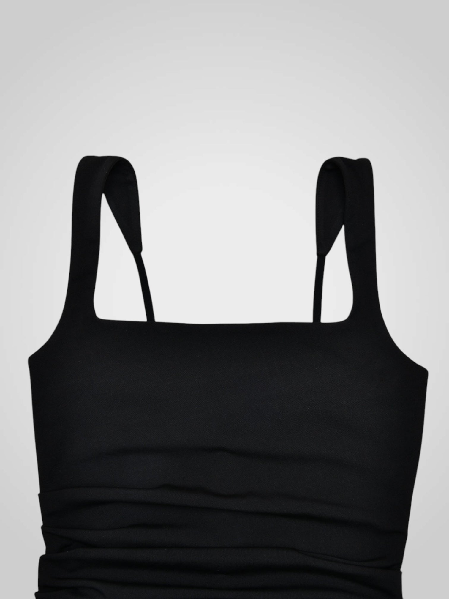 Loravel | Černé saténové maxi šaty s rozparkem