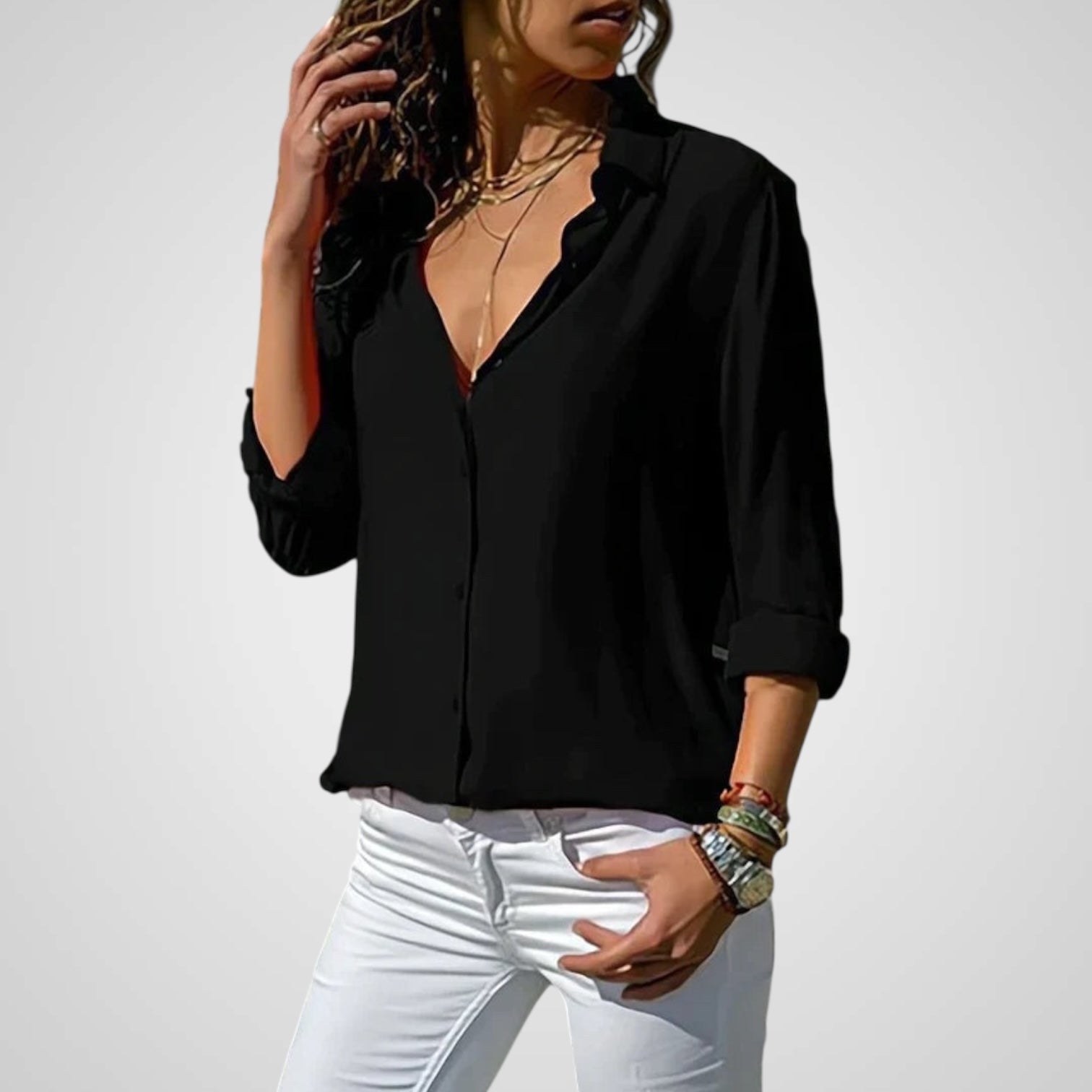 Fenna | Elegant Chiffon Blouse