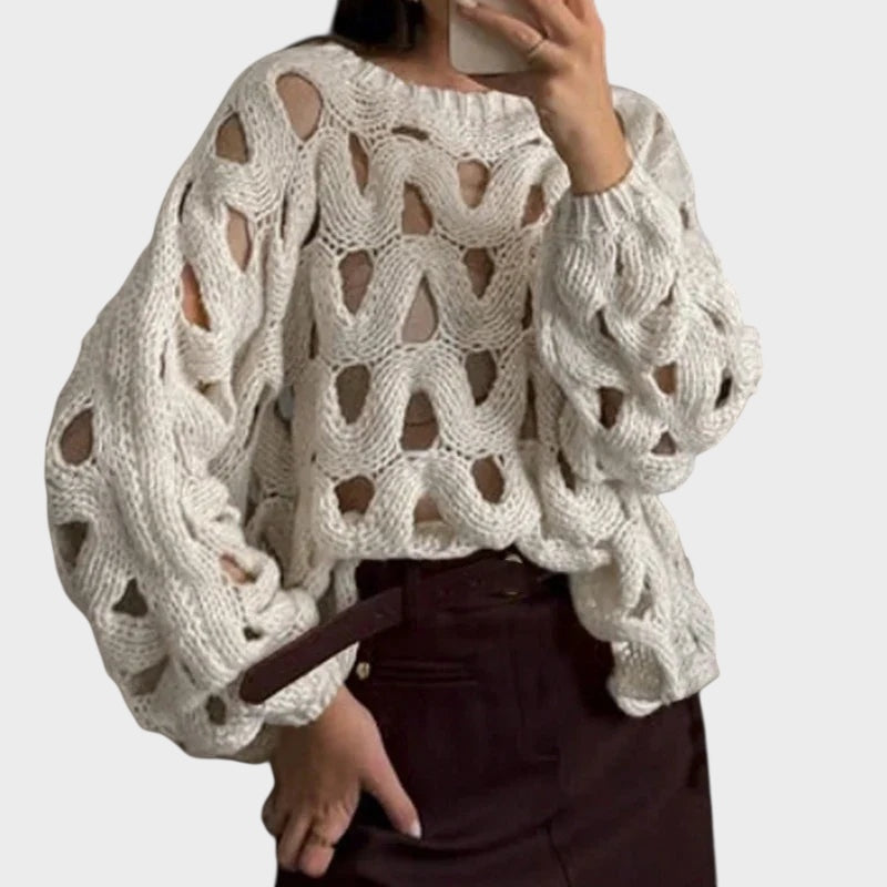 Sophie Grace - Elegantní svetr s otevřeným pletením