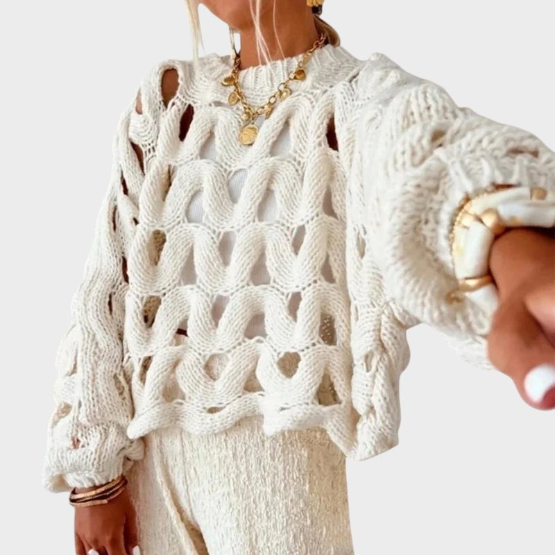 Sophie Grace - Elegantní svetr s otevřeným pletením