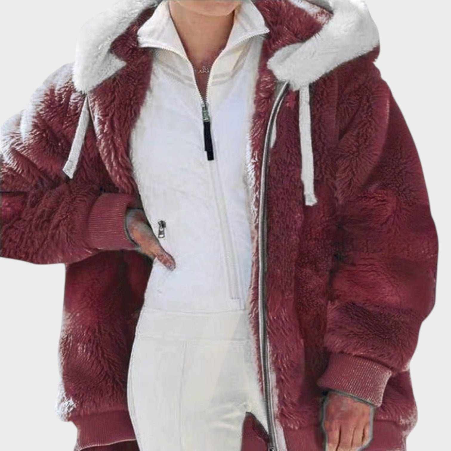 Andrea | Winter jacket with hood and zipper
