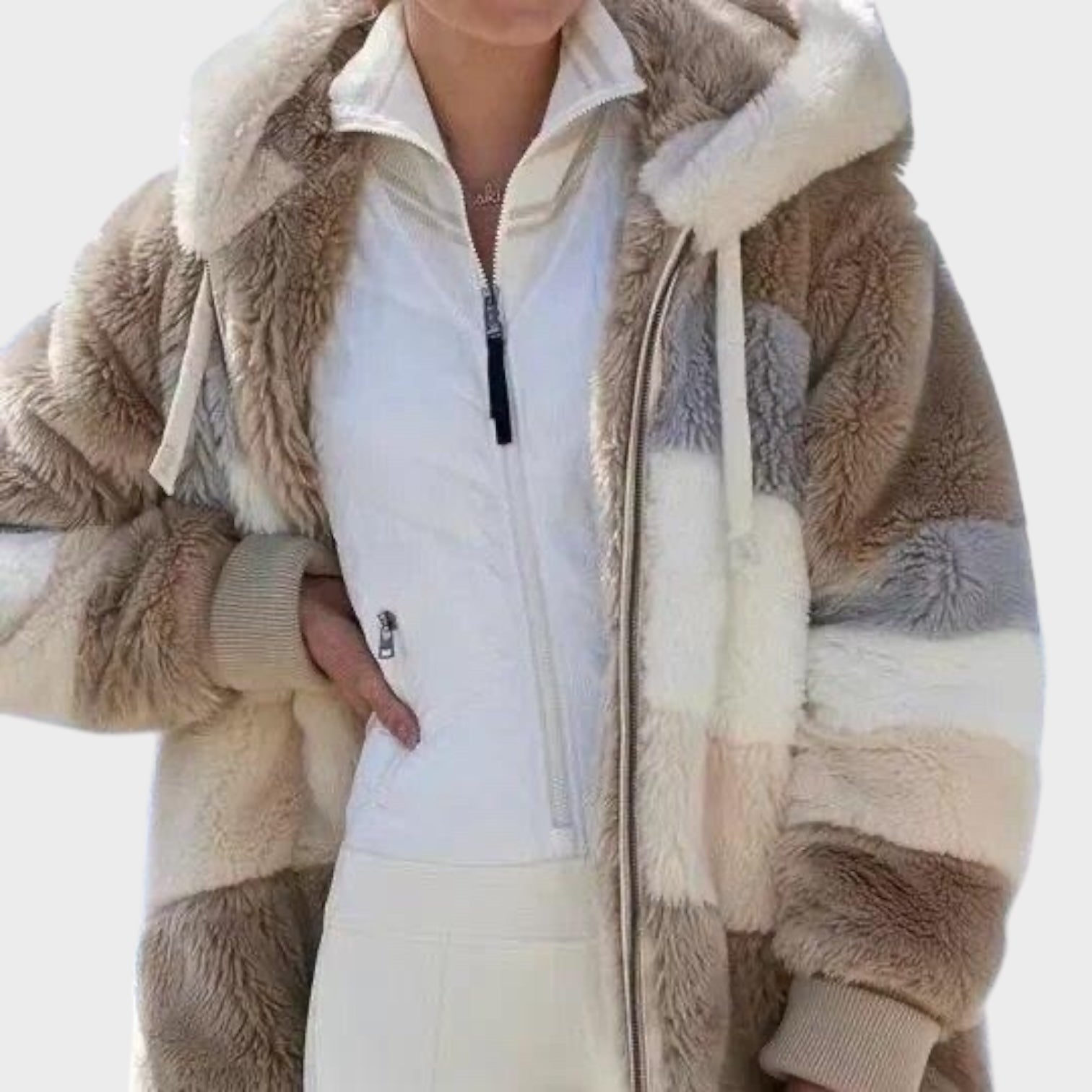 Andrea | Winter jacket with hood and zipper