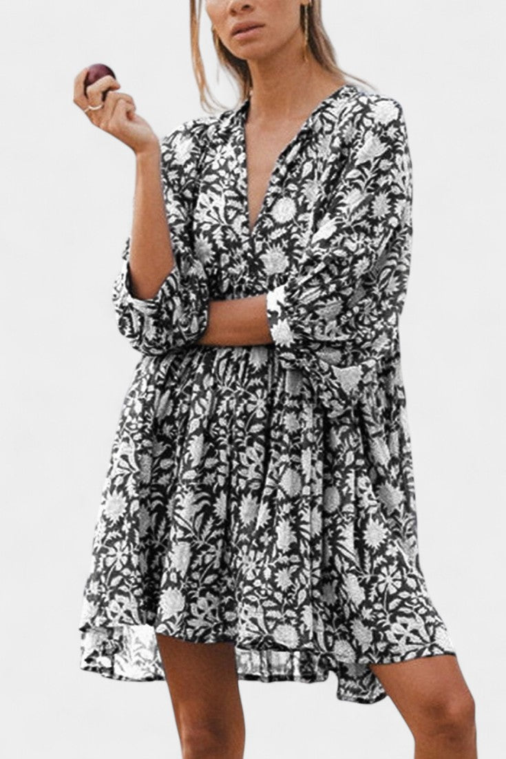 Daniela Boho Floral Mini Dress