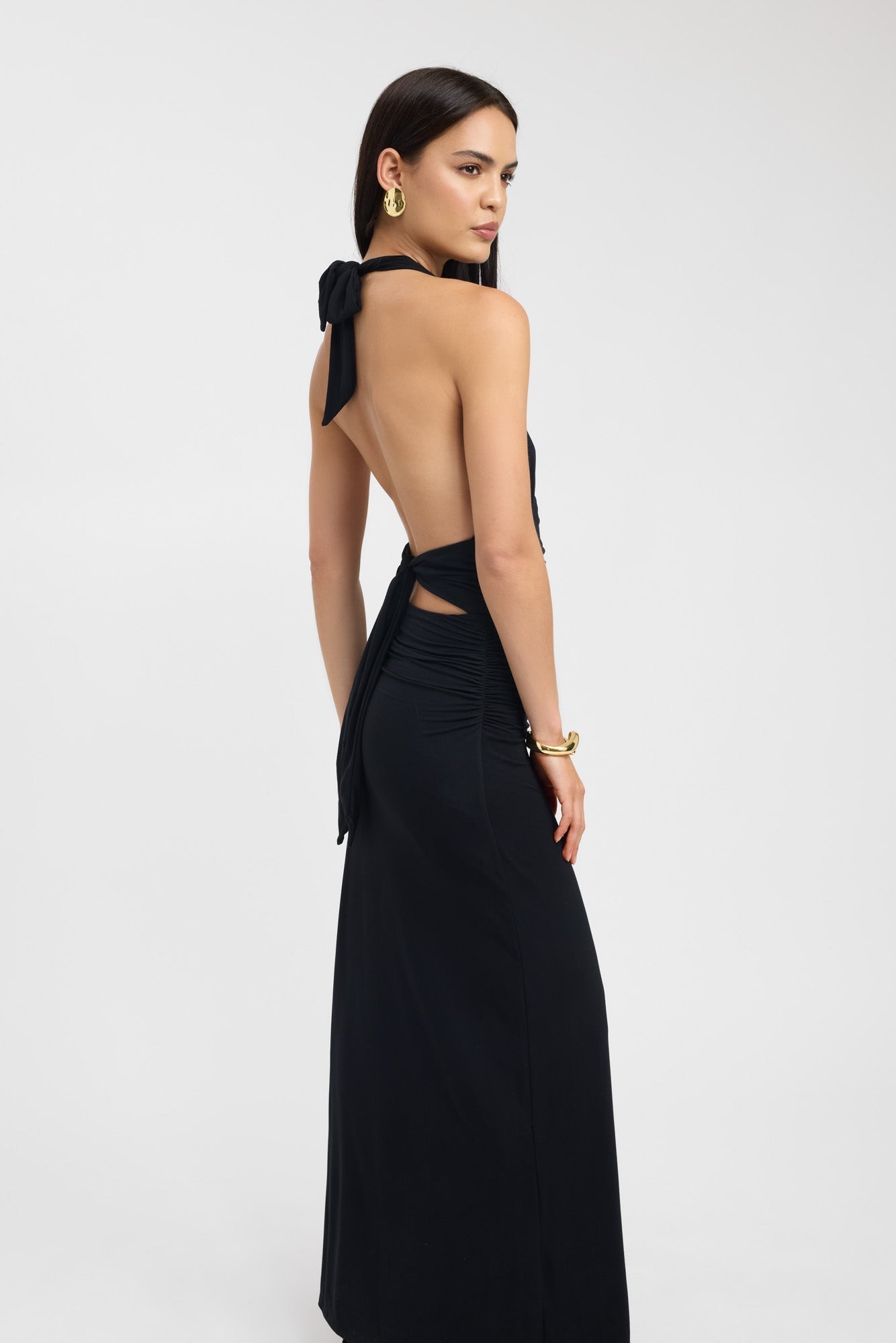 Sariah - Elegant Halter Maxi Dress