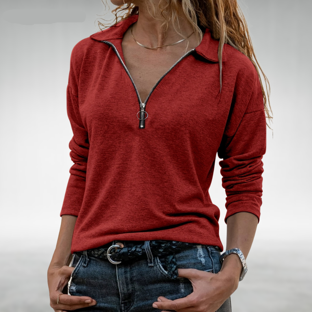 Nadine | Women's Half-Zip Sweatshirt