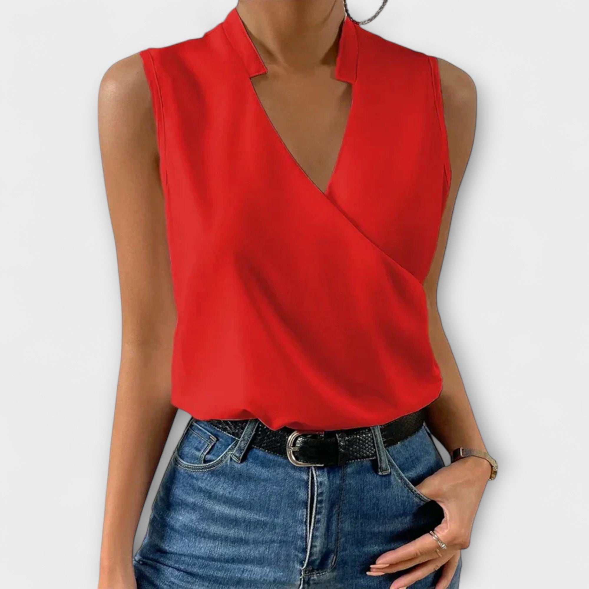 Soft Summer Top with V Neckline